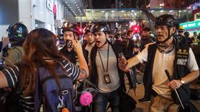 香港,反送中,警民衝突,香港醫護,港警,重現六四(圖/中央社)