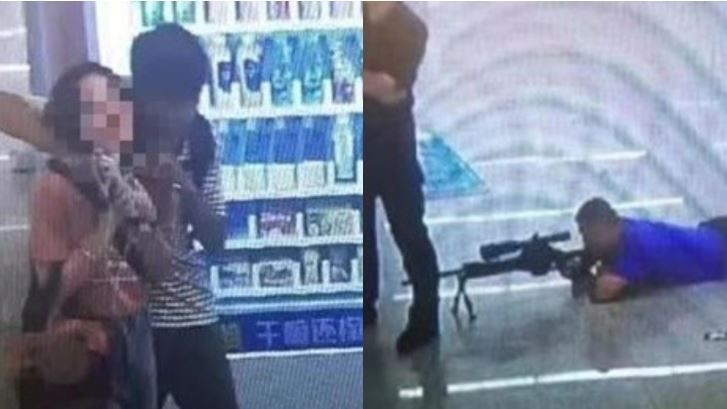 少年挾持長髮女！耳邊輕語舉刀遭爆頭