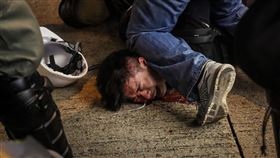 香港,反送中,遊行,爆發衝突,對峙(圖/中央社)