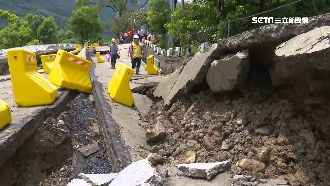 雨襲山區！桃源路崩四分五裂居民避難