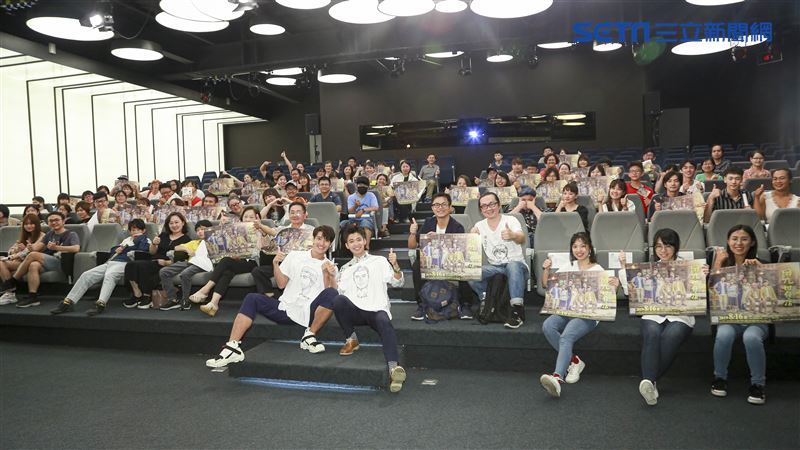 用九柑仔店試映會，導演高炳權、漫畫家阮光民、演員陳禕倫及侯彥西出席。（圖／記者林士傑攝影）