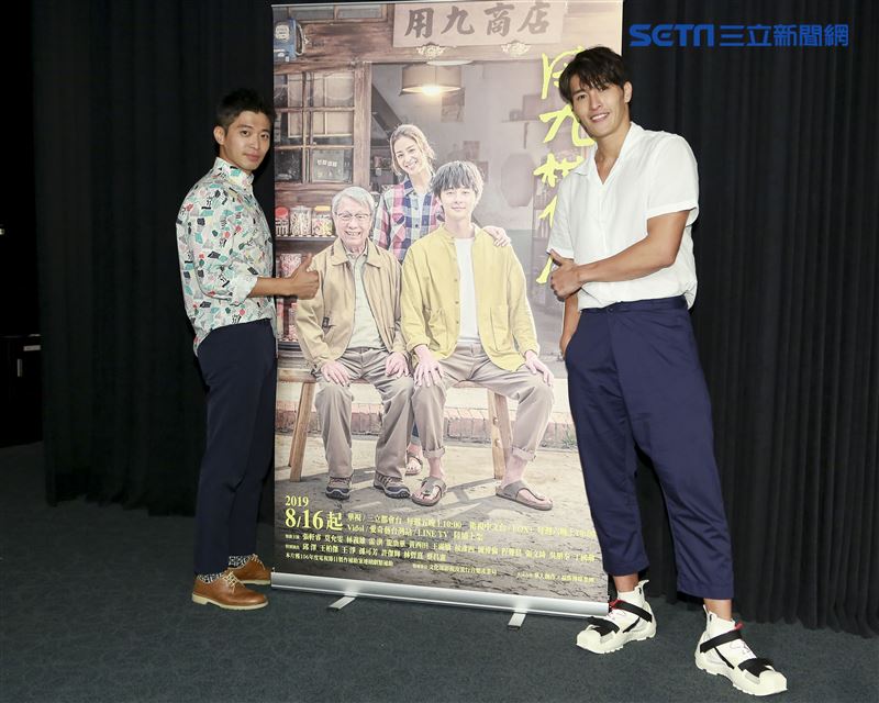 用九柑仔店試映會，演員陳禕倫及侯彥西出席。（圖／記者林士傑攝影）