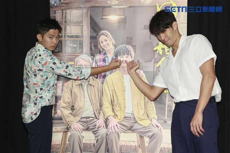 用九柑仔店試映會，演員陳禕倫及侯彥西出席。（圖／記者林士傑攝影）