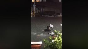 台南大灣淹水　爆廢工社