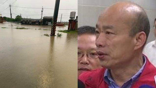 高雄路竹淹水　市民怒嗆韓：酒醒沒？