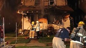 美國,托兒所,火災,消防員。(圖/翻攝自Erie fire department)