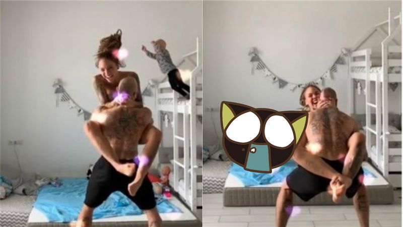 俄夫妻瘋抖音！孩從2米高躍下沒發現
