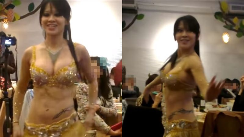 馬尾妹抖嬌軀　極樂肚皮舞乳浪狂襲