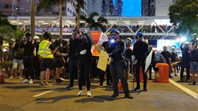 香港,反送中,政治危機,中國,拒絕,美軍艦(圖/中央社)