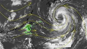 柯羅莎,西日本,強風豪雨,新幹線,停駛(圖/翻攝自天氣職人吳聖宇臉書粉絲專頁)