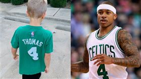 NBA／舊球衣仍在穿！矮湯暖回男童
NBA,波士頓塞爾提克,Isaiah Thomas,華盛頓巫師
翻攝自推特