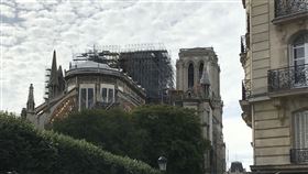 法國,巴黎聖母院,失火,傾塌,鉛汙染,熱浪(圖/中央社)