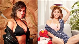 熊熊以「美胸」撐起創立比基尼的動力。（圖／Blush&Olaoso提供）