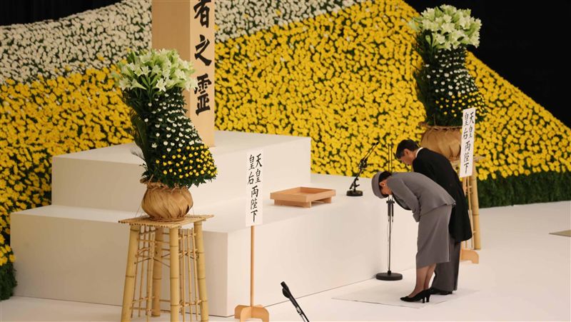 二戰結束74週年　日皇：深切反省
