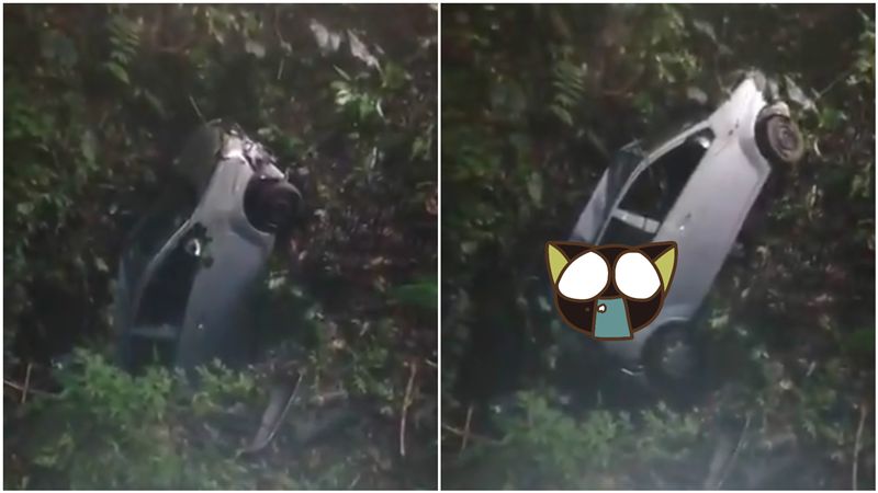 拖吊墜崖車！竟見車窗伸「詭異白手」