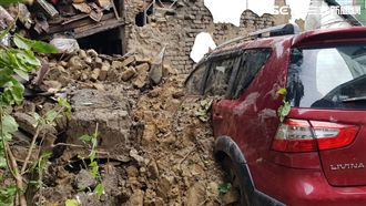 台中房屋倒塌！9旬嬤醫院洗腎躲死劫