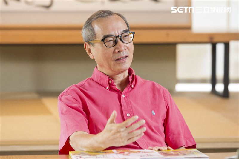 遠流出版社王榮文董事長接受三立新聞網專訪。（圖／記者林士傑攝影）