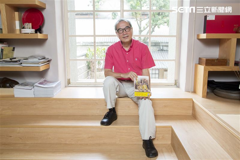 遠流出版社王榮文董事長接受三立新聞網專訪。（圖／記者林士傑攝影）