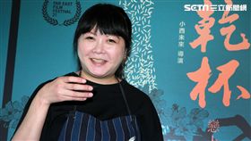 日本電影「乾杯！戀上日本酒的女子」演員千葉麻里絵來台宣傳。（記者邱榮吉/攝影）（喝酒不開車）