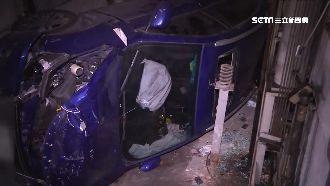 停車塔突故障！他愛車慘摔地下3樓