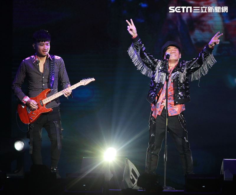 趙傳「老男孩30周年演唱會」台北小巨蛋開唱。（記者邱榮吉/攝影）