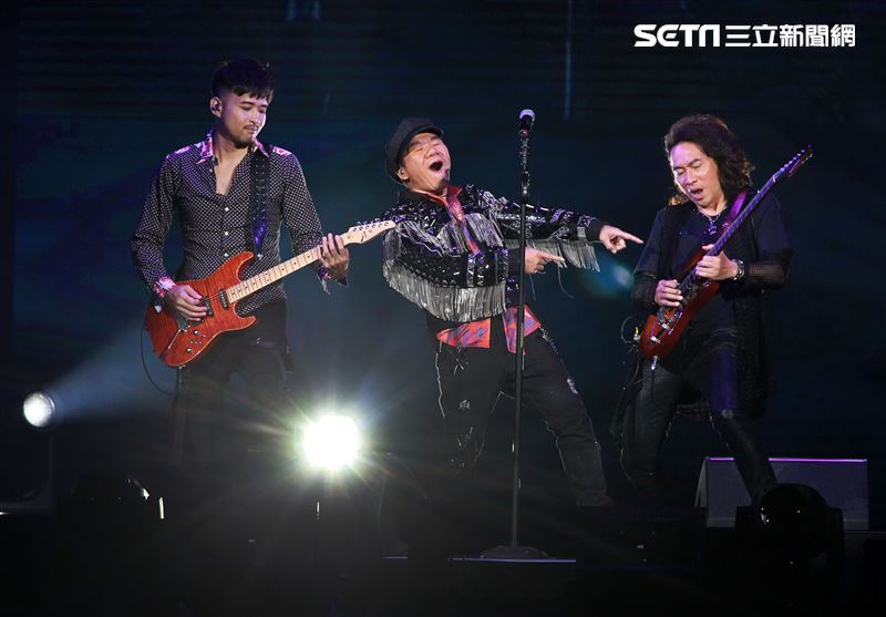 趙傳「老男孩30周年演唱會」台北小巨蛋開唱。（記者邱榮吉/攝影）