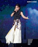 高音天后丁噹擔任趙傳演唱會嘉賓，雙世代小小鳥對尬，挑戰觀眾耳膜。（記者邱榮吉/攝影）