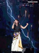 高音天后丁噹擔任趙傳演唱會嘉賓，雙世代小小鳥對尬，挑戰觀眾耳膜。（記者邱榮吉/攝影）