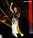 高音天后丁噹擔任趙傳演唱會嘉賓，雙世代小小鳥對尬，挑戰觀眾耳膜。（記者邱榮吉/攝影）