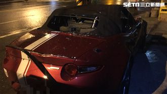 驚！蘇花公路樹倒塌　百萬敞篷逃死劫