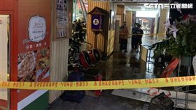 台北市捷運東門站7號出口處店家發生火警（讀者提供）