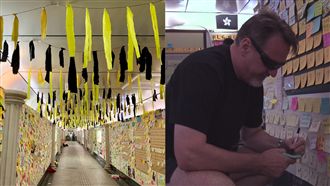 台版連儂牆力挺香港　外國人曝心裡話