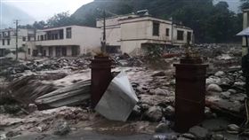 （圖／翻攝自微博）中國,四川,汶川,土石流,山崩