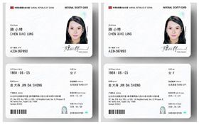 新式身分證樣式（非定稿），確定會有中華民國國旗。（圖／翻攝自內政部網站）