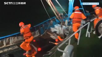陸船越界拒檢　海巡躍下3m忍痛逮人