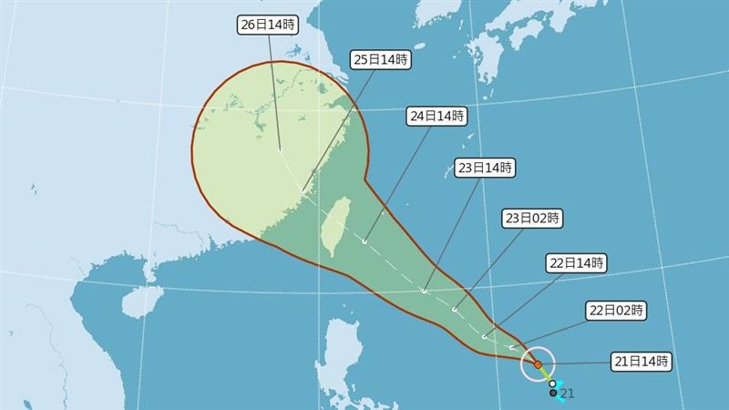 白鹿週六直撲台！氣象局估週五海警
