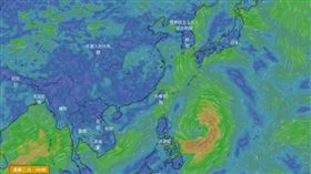 輕颱白鹿來襲（圖／翻攝自天氣與氣候監測網）