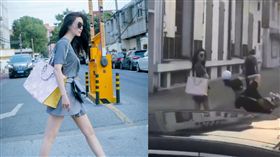 范冰冰現身路邊街拍自有品牌宣傳照。（圖／翻攝自娛樂星追蹤微博）