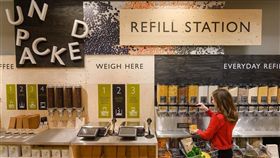 英國超市,裸賣,環保意識,除去塑膠包裝,運輸