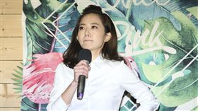 謝忻在偷忻案後首次面對媒體。（圖／記者林士傑攝影）