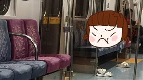 爆廢公社,台鐵,區間車,愛愛,啪啪,情侶,脫鞋,座椅,性愛,排毒,　圖／翻攝自爆廢公社臉書