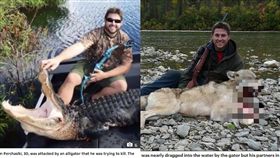 他打獵殺死無數動物　慘遭鱷魚咬爛手臂變肉糜(圖/每日郵報)