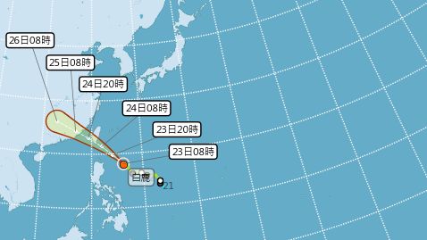 白鹿颱風直撲台灣！  台東如臨大敵