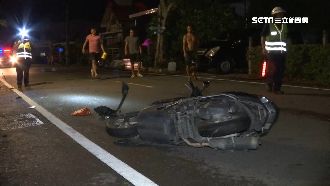 台東騎士自撞噴飛亡　母痛哭：你起來