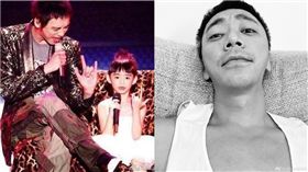 信與女兒小丸子。翻攝自微博