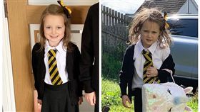 怎麼了！乖女兒第一天上學回家變太妹　爸媽舉手瘋喊加１（圖／翻攝自Barrhead News）