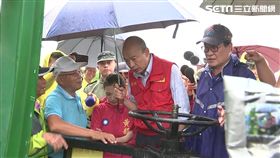 韓國瑜視察曹公新圳拆橋工程