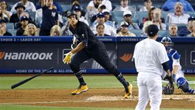 ▲柳賢振遭到Aaron Judge擊出全壘打。（圖／美聯社／達志影像）