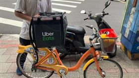 uber eats腳踏車外送（圖／翻攝自Dcard）