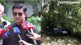 楊慶煌愛車遭路樹壓毀